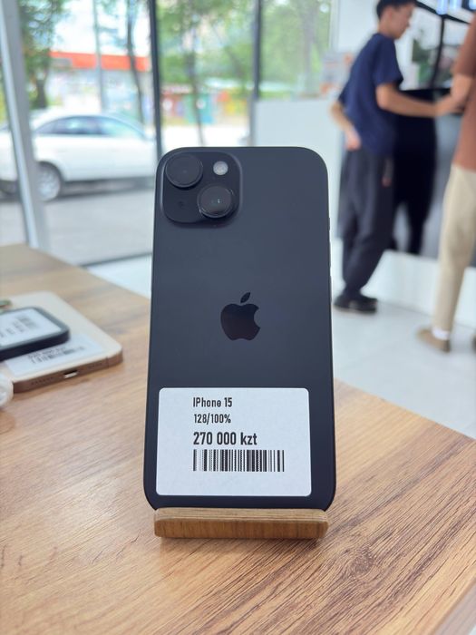 iPhone 15•128GB/100%Black Айфон 15•128Гб/100%Қара