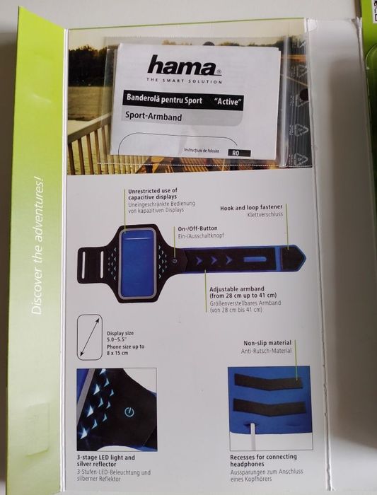 Vând husa alergare pentru telefon,5.5" cu funcție Smart,noua, calitate