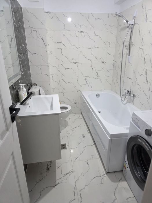 Apartament 2 camere 70 mp Valea Lupului, 2 locuri de parcare, mobilat, utilat, încălzire in pardoseala, parter, aproape de Mall Moldova
