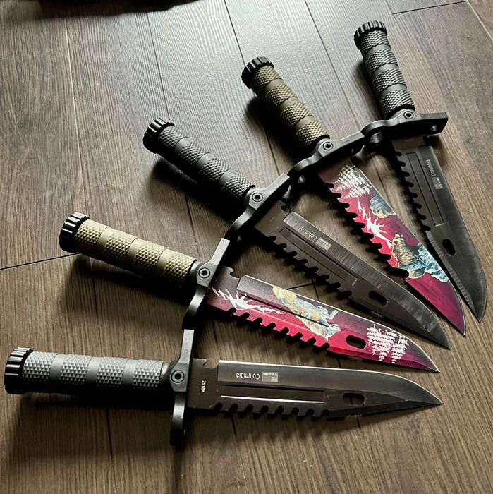 ловен нож тактическият+компас+кремък+точило за оцеляване Columbia USA