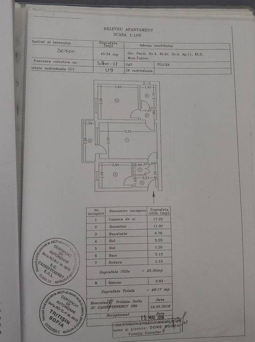 Apartament ultracentral Etaj 3/4 – Ideal investiție – Zona Hotel Delta - Egreta