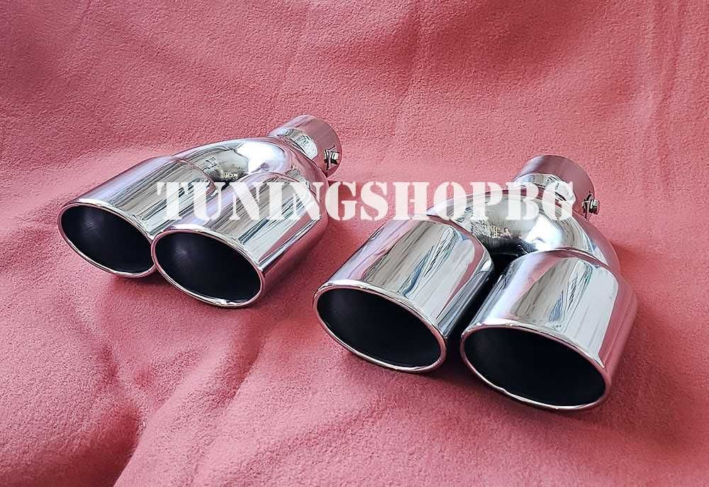 Комплект двуцевки спортни накрайници за ауспух SS3