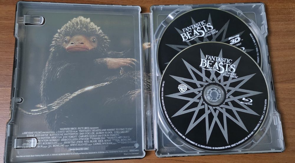 Vand trilogia steelbook Fantastic Beast bluray 3D+2D nou, nerulat