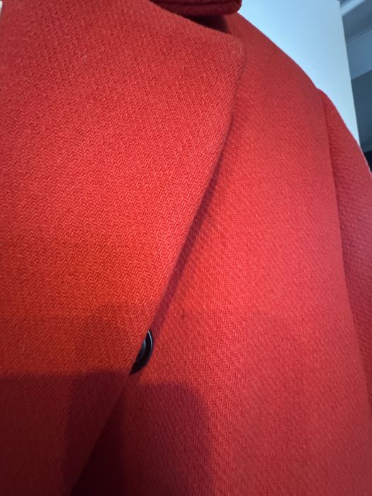 Червено пролетно/есенно палто