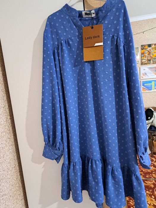 Женское платье в синем цвете