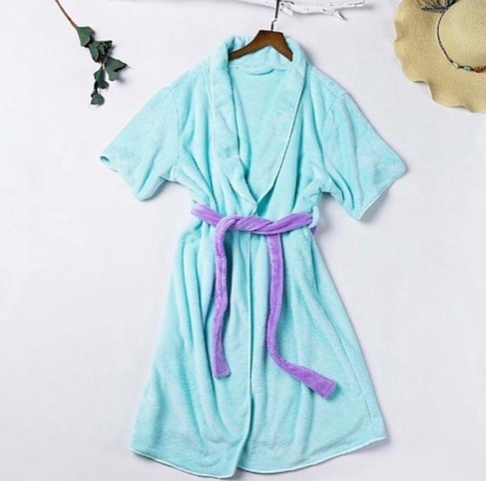 Женский банный халат мохровый
