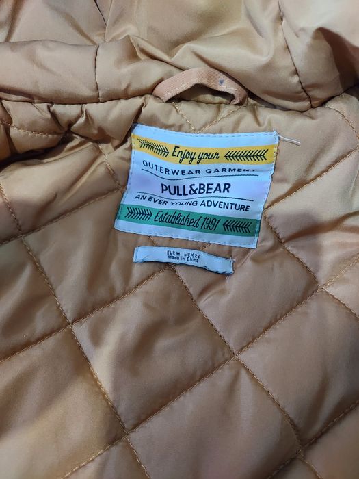 Parka muștar Pull&Bear