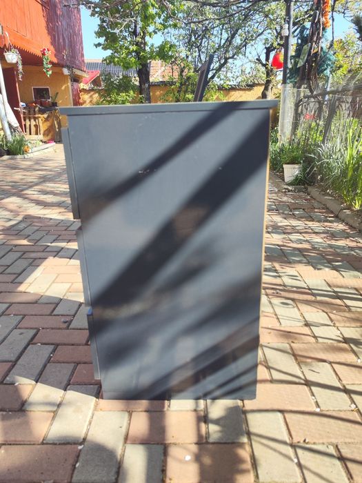 vidaXL Birou Stejar negru 90x45x76 cm Lemn prelucrat
