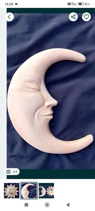 Soare și lună din ceramica