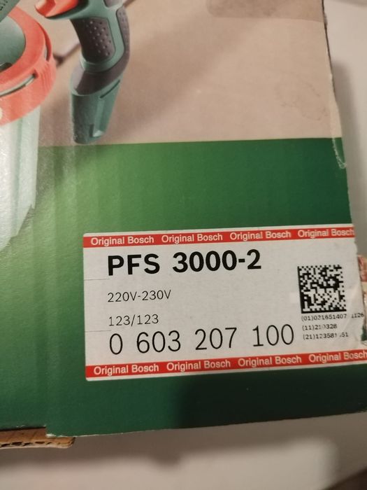 Pistol de vopsit bosch pfs 3000-2 nou