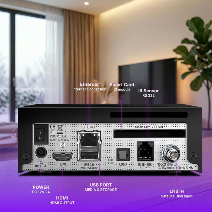 VU+ Zero 4K 1x DVB-S2X Multistream Tuner Linux Receiver UHD 2160p