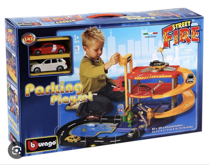 Детска играчка гараж за коли на Бураго