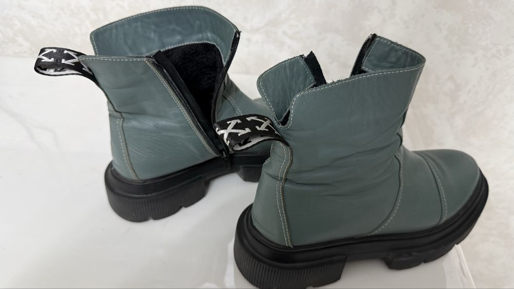 Продаю стильные ботинки из натуральной кожи. Размер: 39.