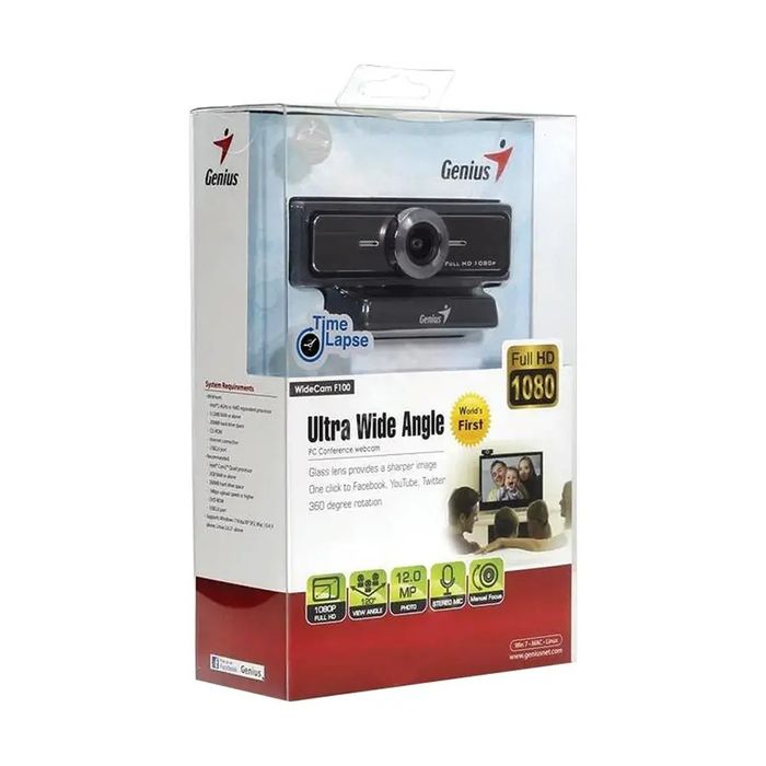 Веб камера Genius WideCam F100 — новая, оригинал, в упаковке