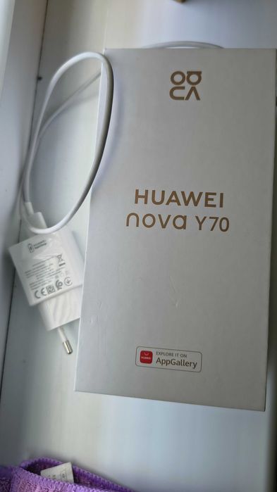 Huawei Nova Y70 128GB • Пълен комплект + Подарък слушалки [нови]