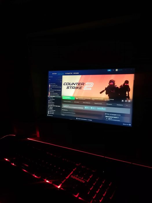 Игровой компьютер(системный блок+монитор)