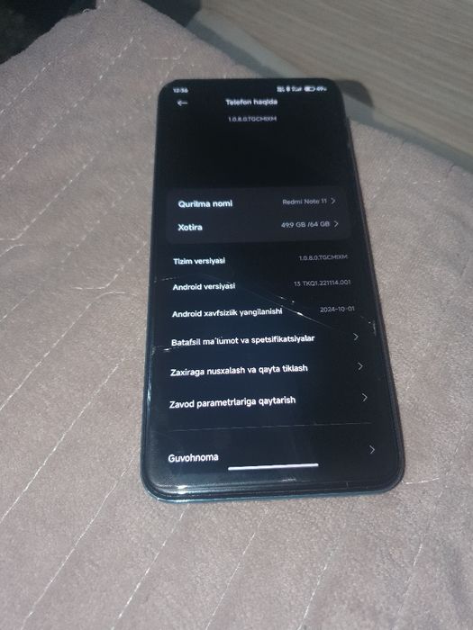 Redmi note 11 blue
