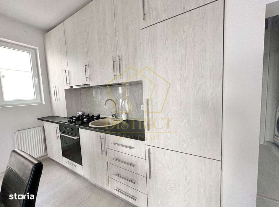 Apartament cu 2 camere mobilat, la etaj intermediar in Giroc la asfalt