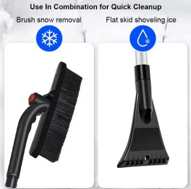 Стъргалка №3992 телескопична стъргалка за автомобилни стъкла за сняг и