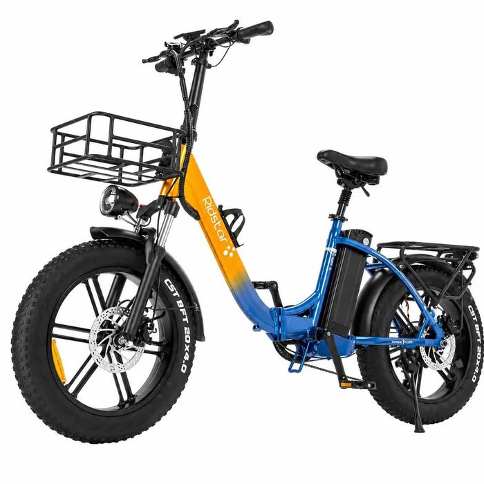 Ridstar MN-20 Сгъваем Електрически Велосипед 1000W 48V 15Ah Fat Tire