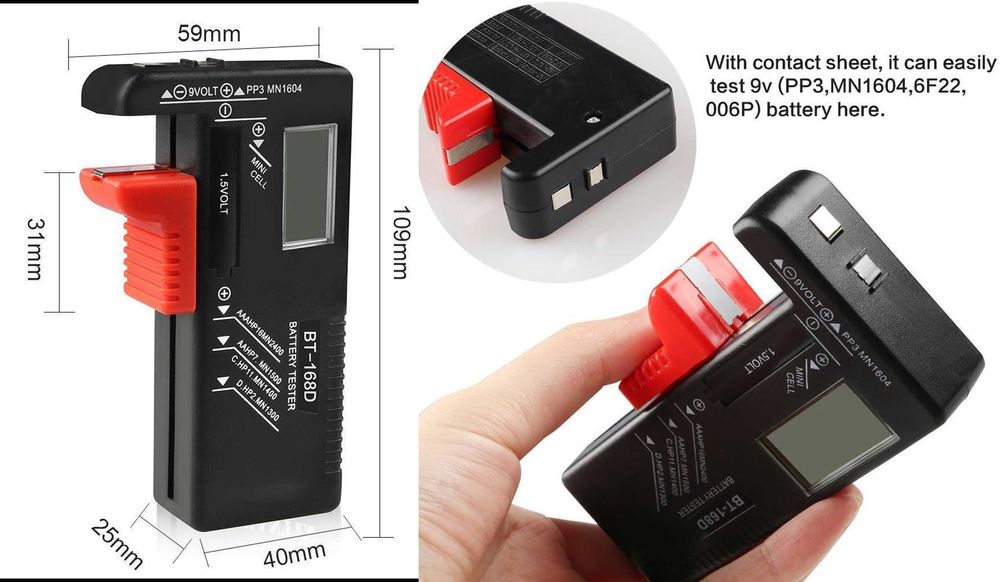 Tester Digital Universal volaj baterii.  Sii care este buna, Nou!