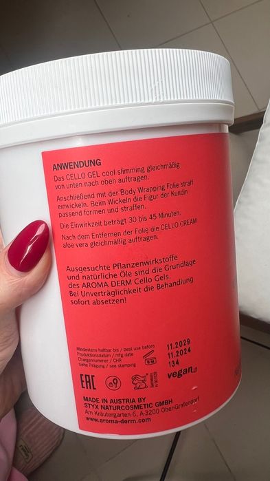 Охлаждащ антицелулитен гел Styx 1L