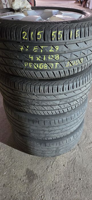 ПЕЖО 5008 джанти със летни гуми 215/55/16  7J×16  ET29 4×108 цо65,1