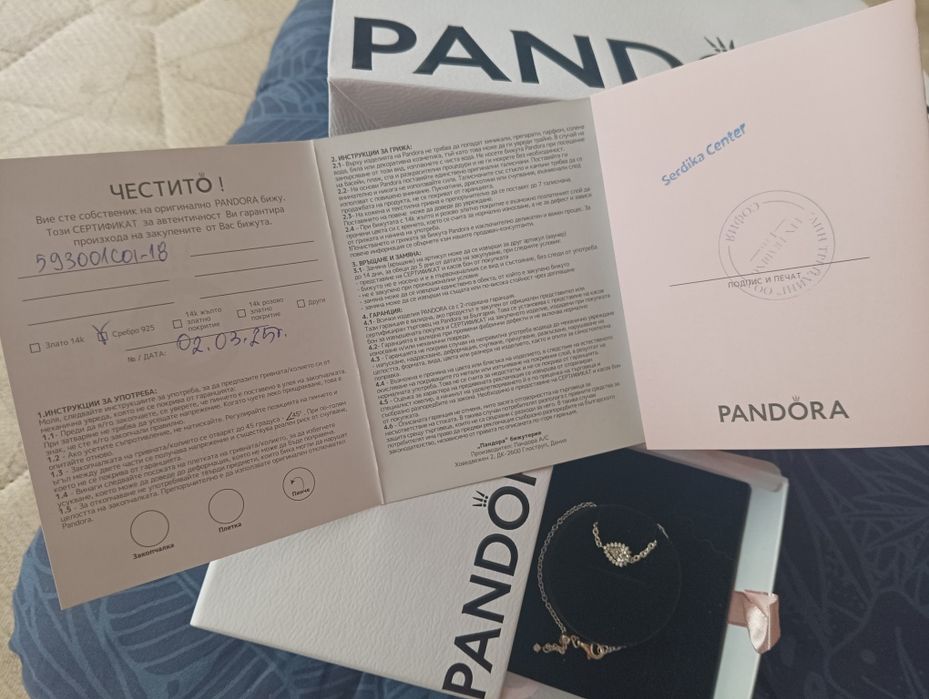 Сребърна нова гривна на Pandora