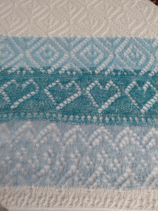 Ажурная шаль хэндмейд