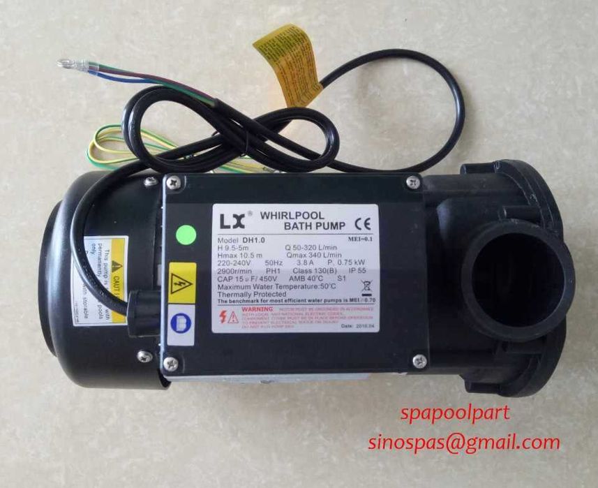 Водяной насос lx whirlpool bath pump dh1.0