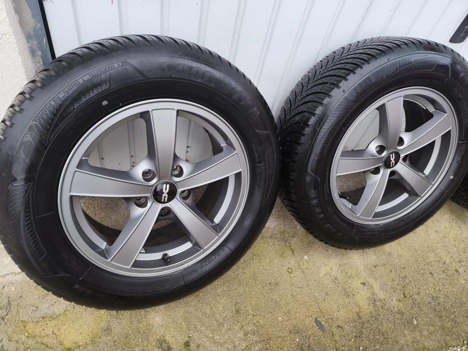 Jante Roti Duster 5×114,3 r16  +anvelope 215 65 r16 allseason Goodyear
