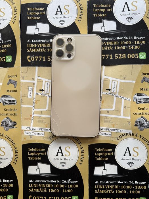 Apple iPhone 12 Pro 128Gb Gold Neverlocked spate fisurat