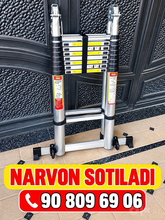 Narvon teleskop, narvon, лестница, телескопическая лестница 7.2
