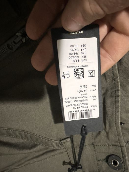 G-Star RAW Rovic Zip 3D Regular Tapered мъжки карго панталон нов