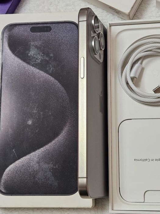Iphone 15 pro max 512 GB , natural titanium full box