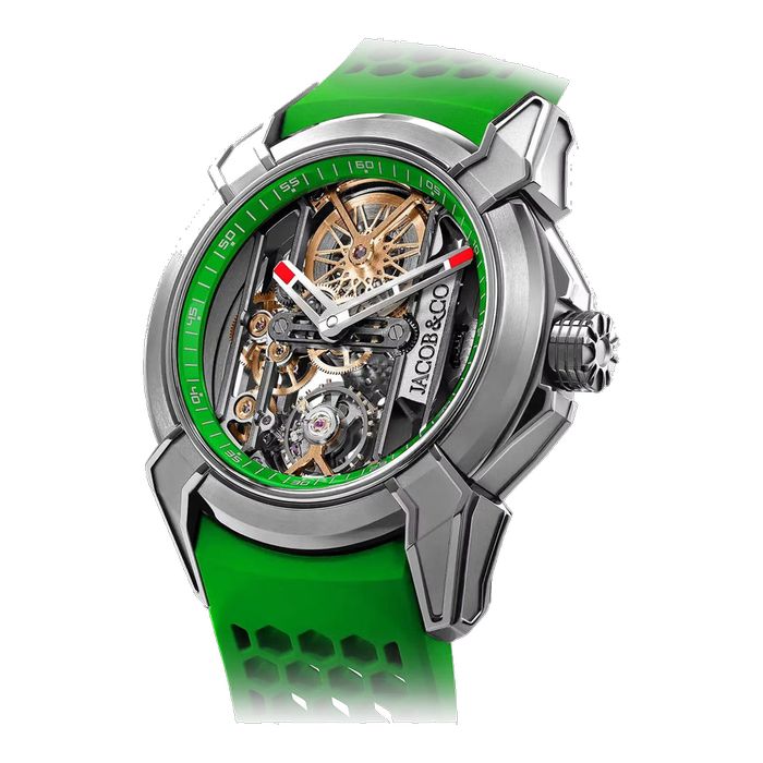 Jacob & Co Epic X Skeleton Titanium Green