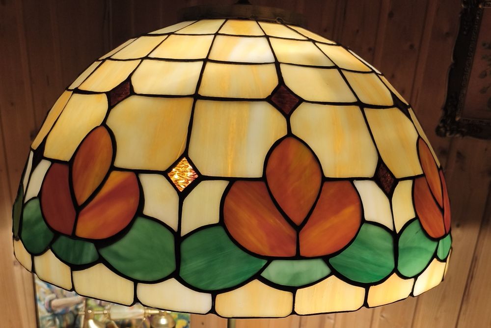 Lampa  tavan /Tiffany, diametru 55 cm,3 fasunguri