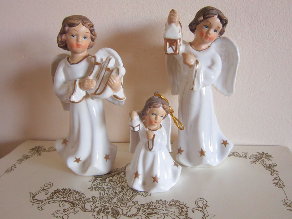 cadou Craciun Ingeri cu ochii albastrii Germania 1980