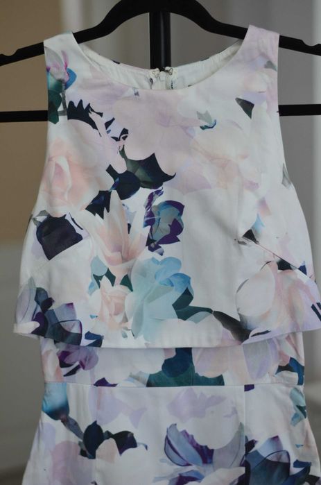 Rochie midi de zi, ASOS, motive florale, marimea 36 -38