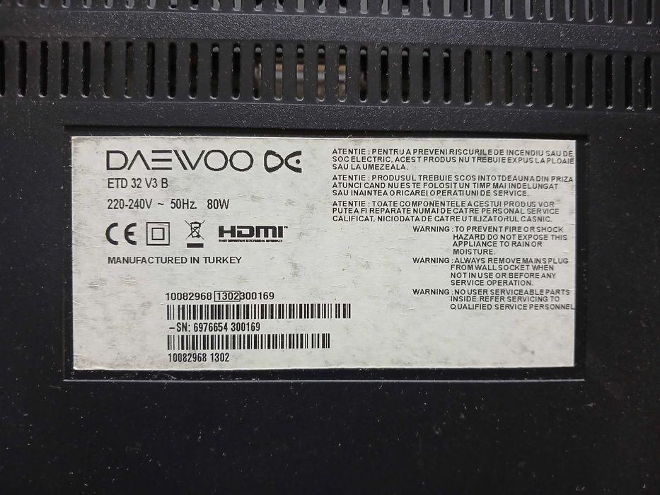 tv led daewvoo 81 cm