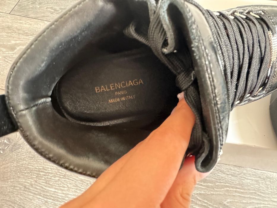 balenciaga arena black high