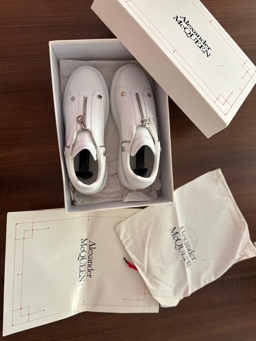 Alexander McQueen Zipper Tooth White