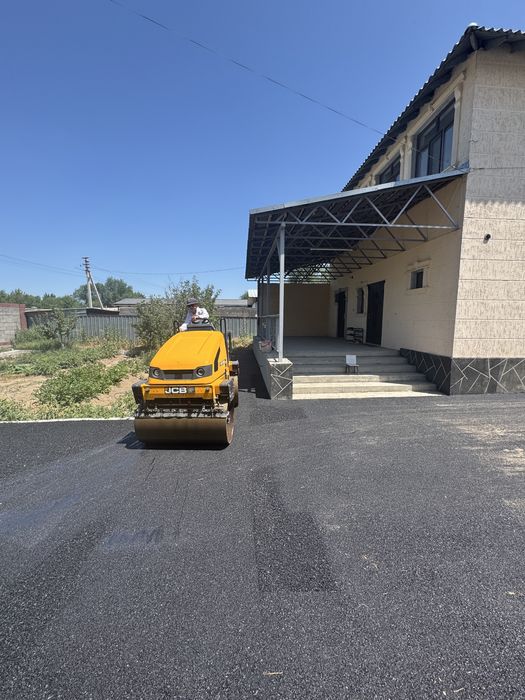 Асфальтирование. Укладка асфальта.