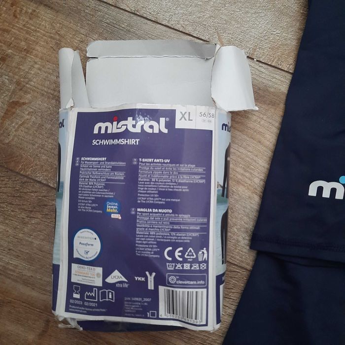 р-р L Mistral Mens UV Protective Shirt Diving Surf Swim Beach Shirt