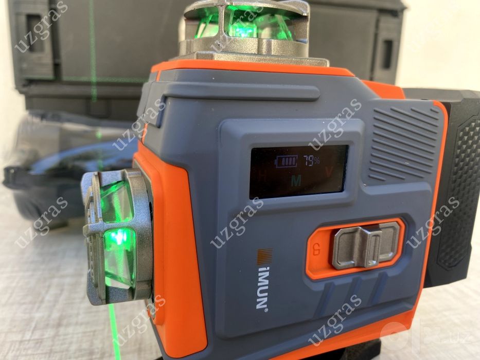 Бепул доставка лазерный уровень IMUN лазер 4D 360⁰ зеленый луч новый