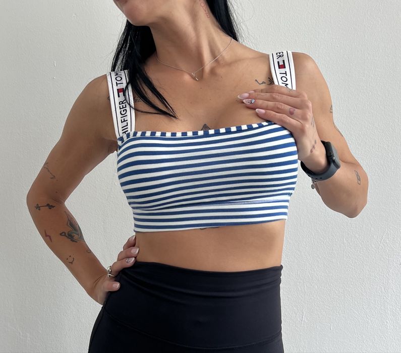 Дамско бюстие Tommy Hilfiger, синьо и бяло /S, M, L/