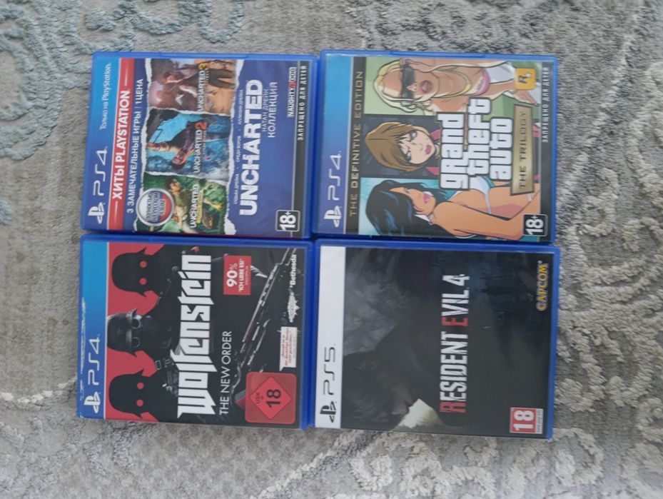 Диски с играми PS4 PS5