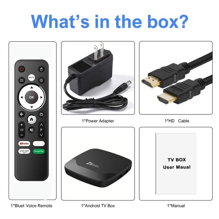 Смарт та приставка Z6 Mini с голосовым пультом