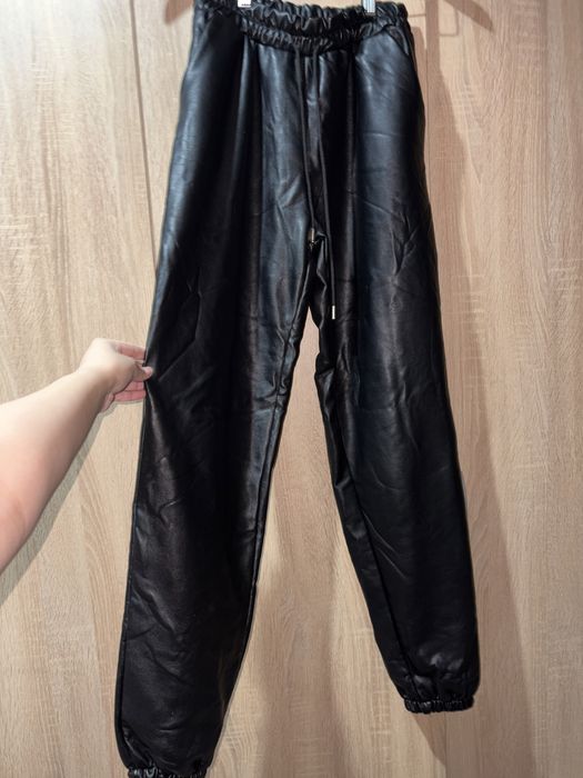 Кожаные штаны  женская бу