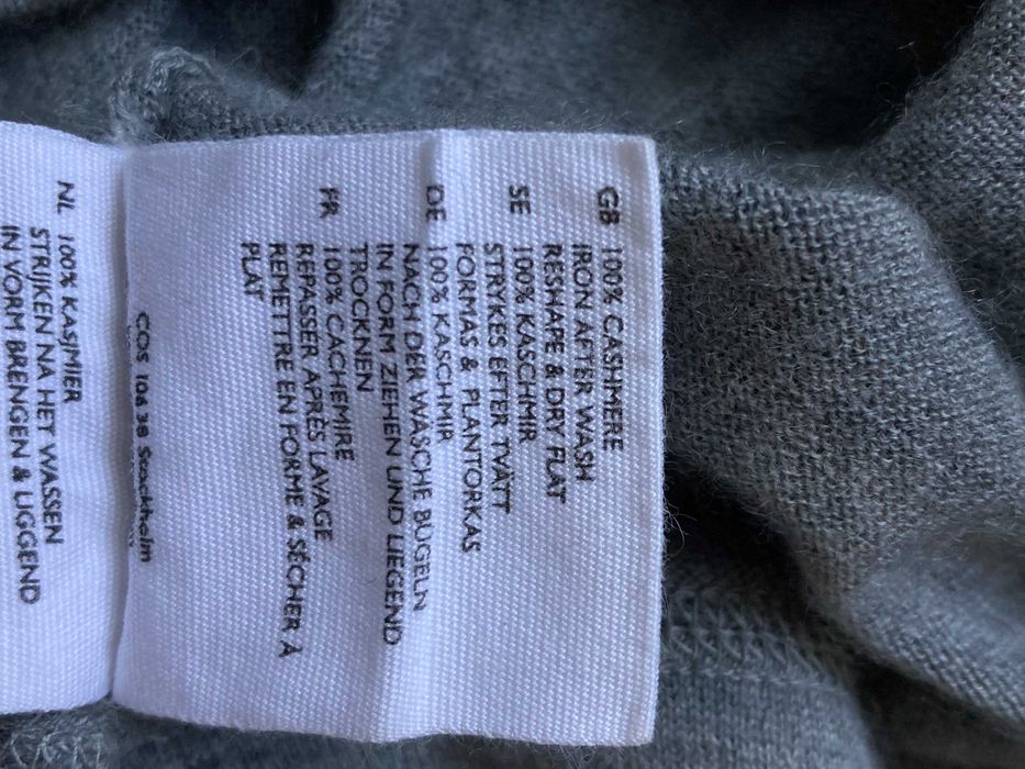 COS 100% Cashmere женска кашмирена блуза пуловер кашмир размер М